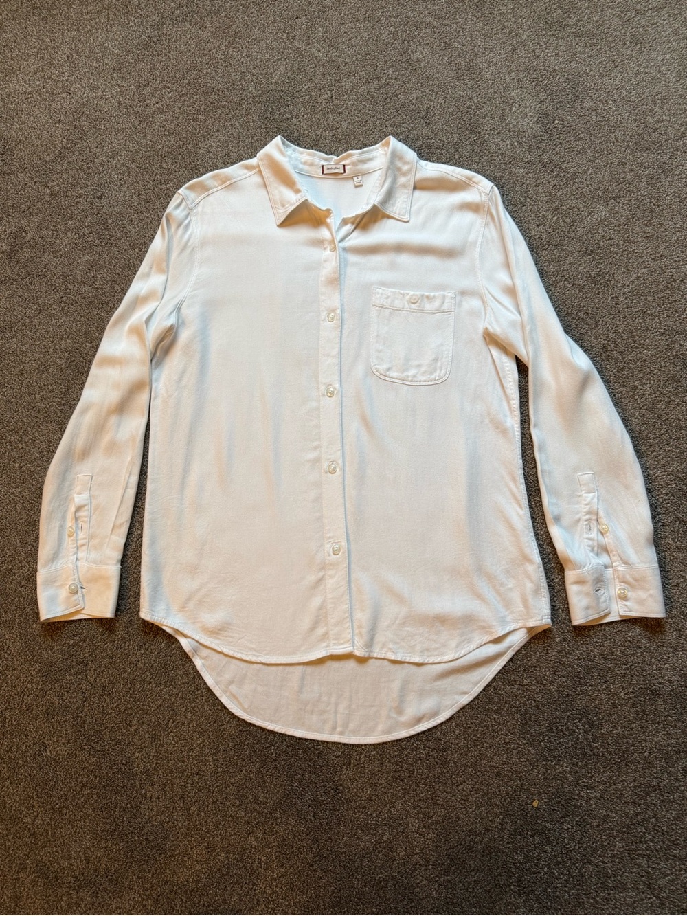 Sunday Best White Casual Button-Down Shirt